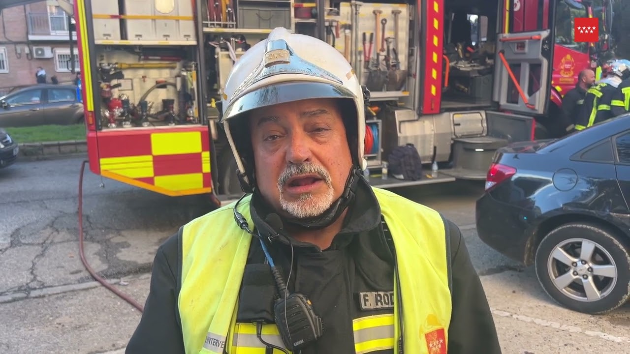 BomberosCM explican su intervención en el incendio de vivienda en Alcalá de Henares