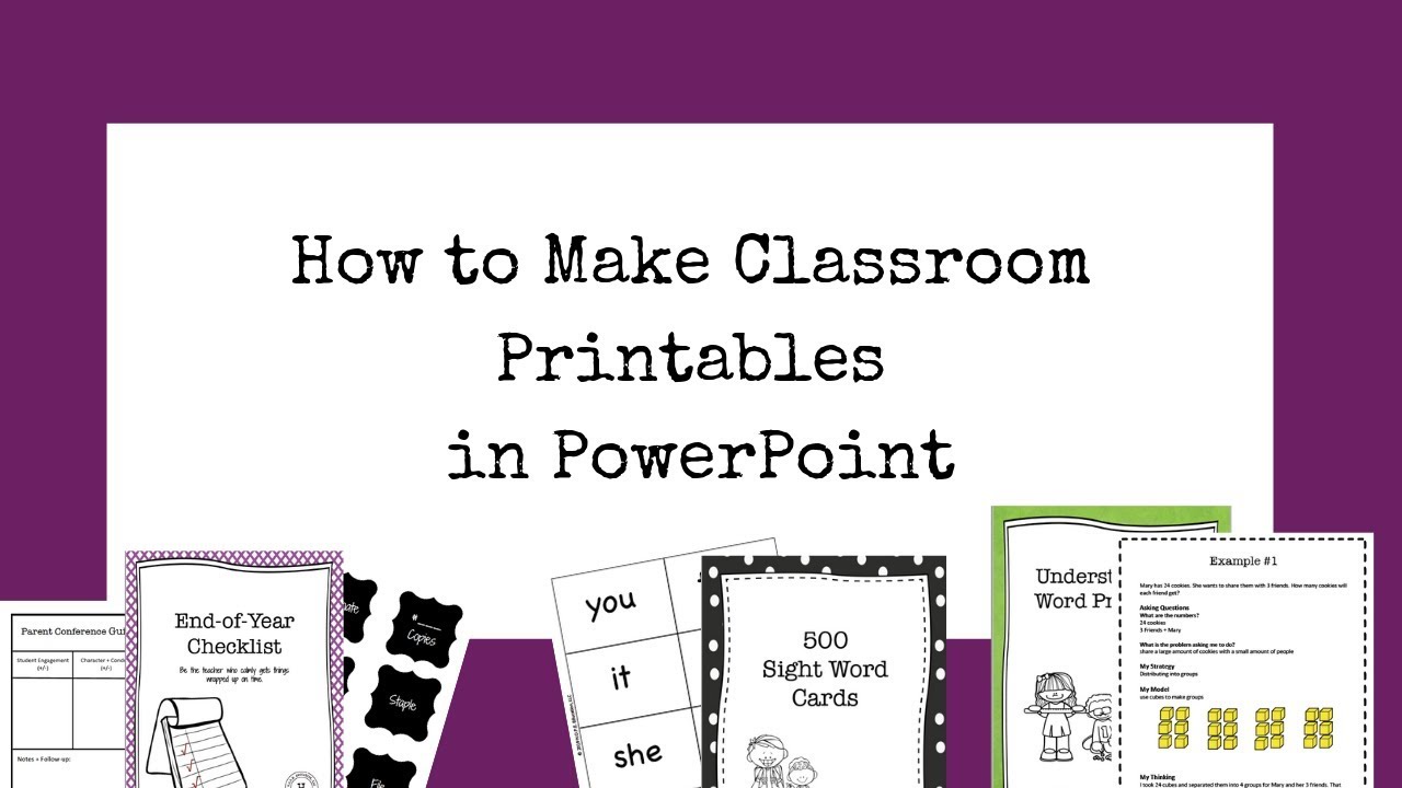 How to Make Printables in PowerPoint