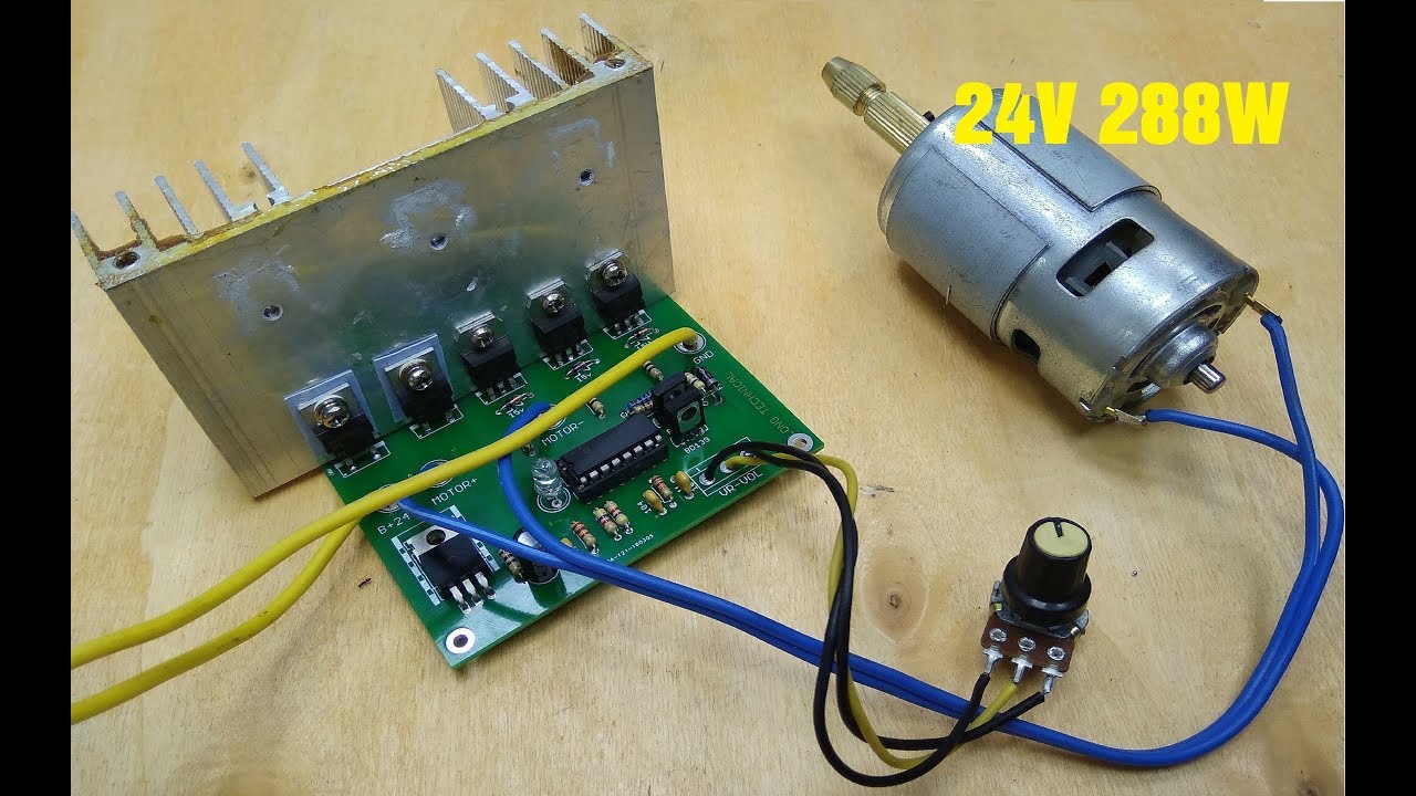 Make 750W DC Motor Speed Controler 0 100% with Schematic and PCB Layout