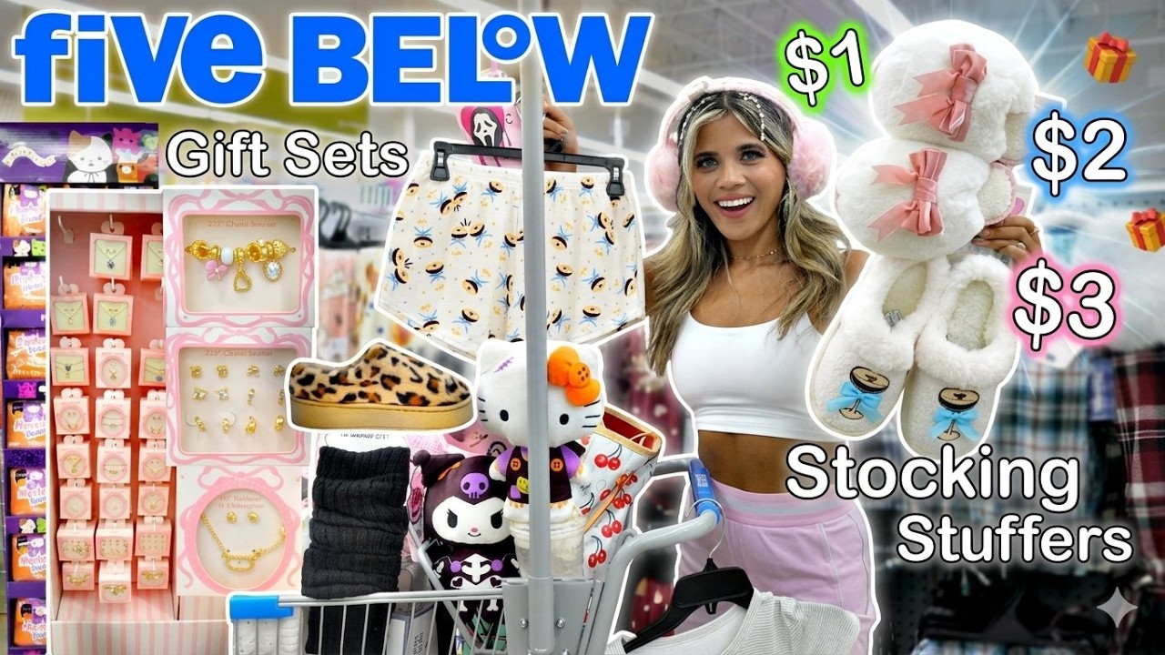 Best Five Below Gift Sets Ever! 😱 Pre-Holiday Shopping Spree (Makeup, Handbags, Shoes, Skincare)