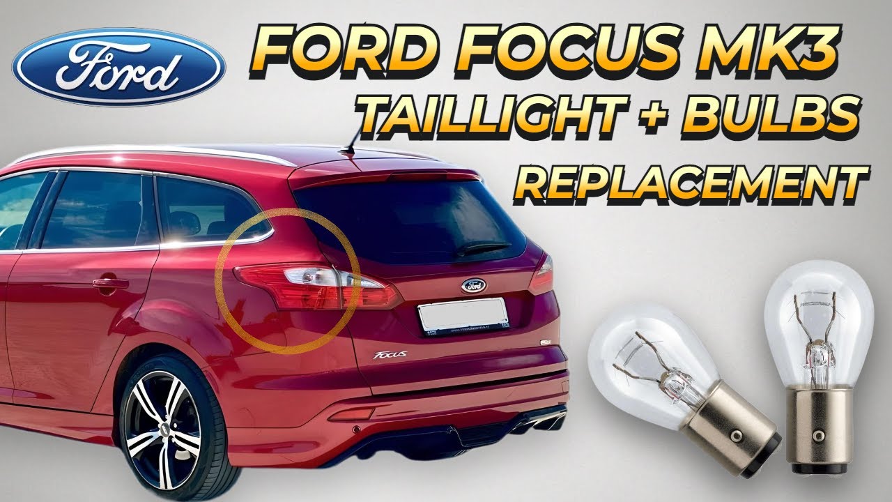 How to Replace Side Taillight Stop Turn Signal Bulbs on Ford Focus MK 3