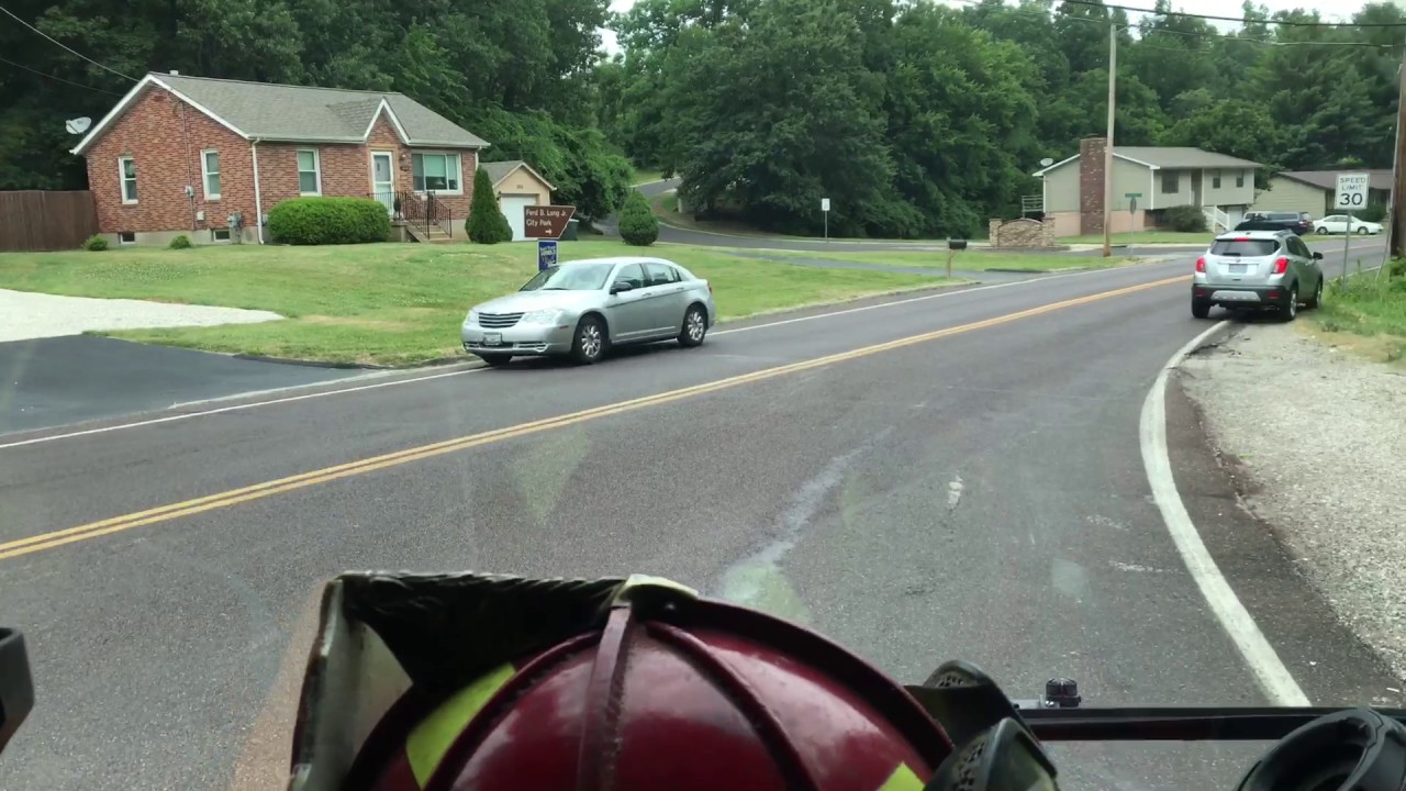 Responding to a working fire on July 4, 2017