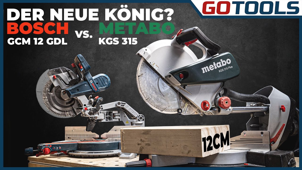 Kappsägenvergleich Monsterklasse | Bosch GCM12 GDL vs. Metabo KGS 315 PLUS | inkl. Monster-Verlosung