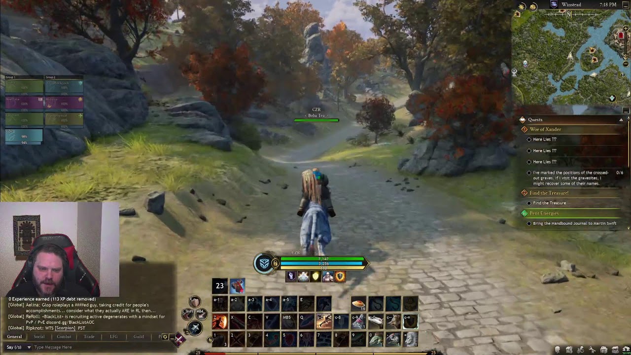 Having a great start to the new year! Mining Armor smithing and chilling