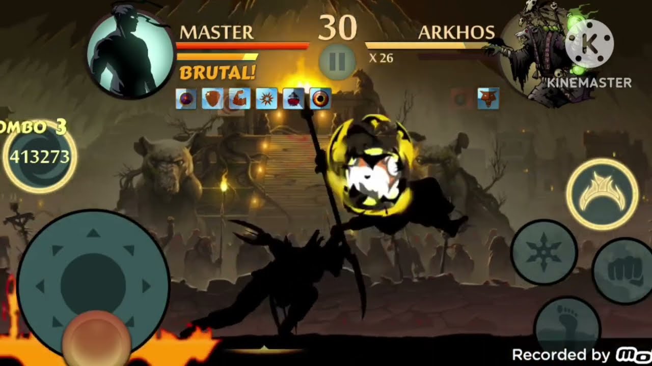Arkhos Shadow Fight 2 New Raids | Medium Charges Gameplay SF2 ( Basic Damages Only ) |