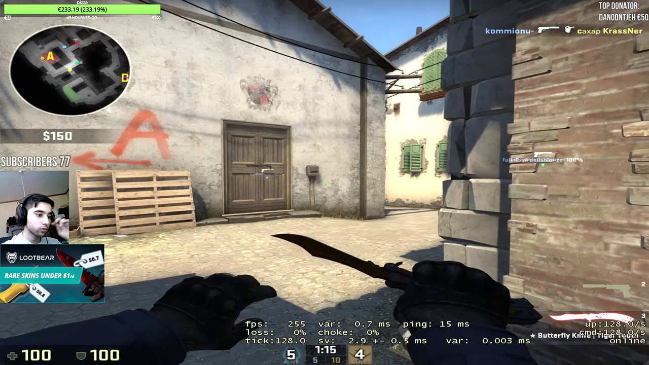 D0cC Streaming With Mic And Webcam | CSGO