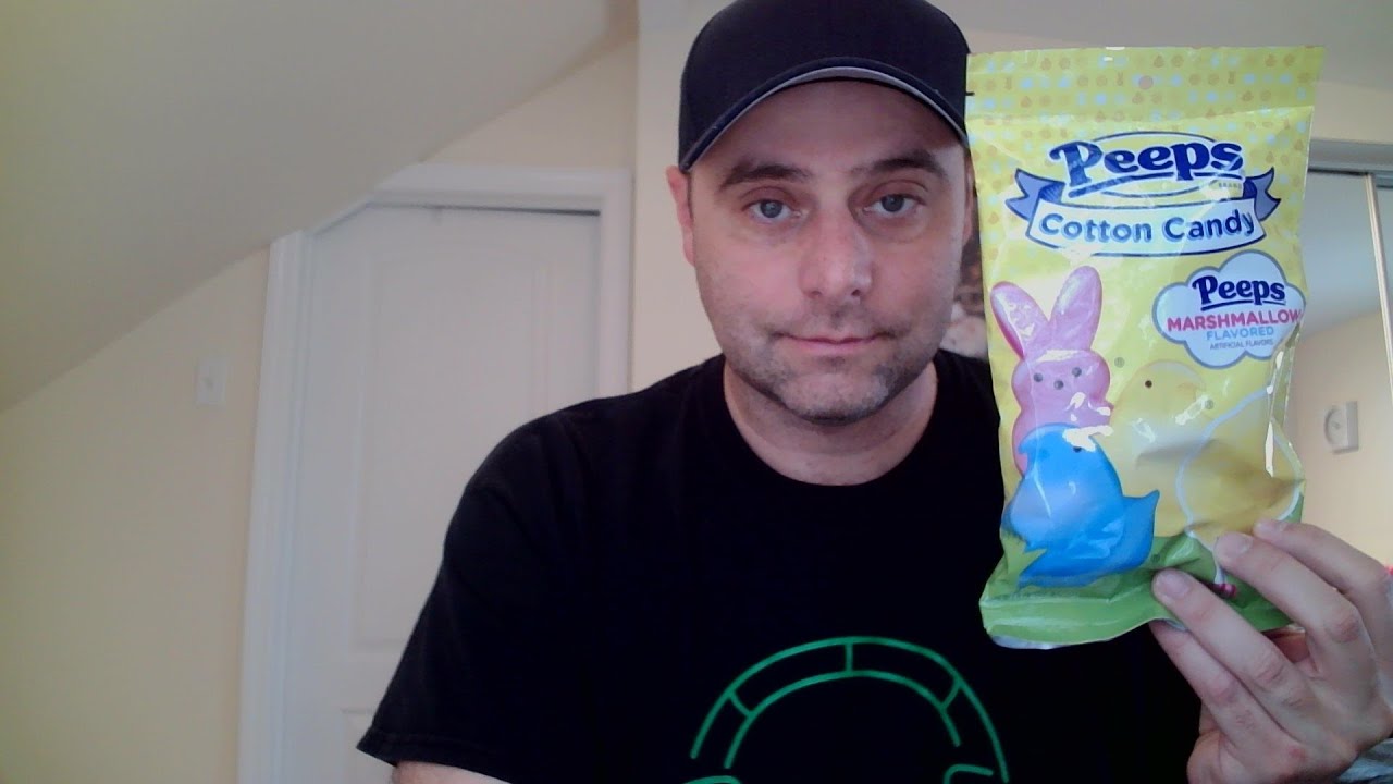 ASMR Eating Peeps Cotton Candy and Rambling