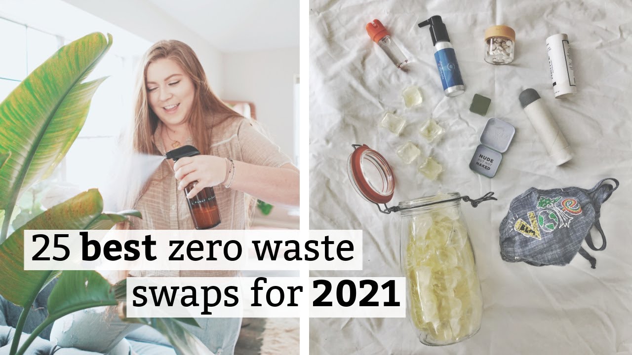 my ✨FAVORITE✨  zero waste & sustainable swaps for 2021 (that are not water bottles & straws)