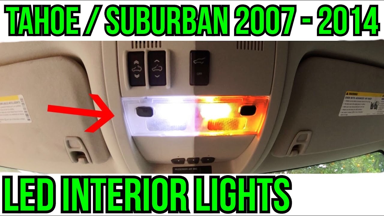 Установка светодиодной подсветки в салоне автомобиля Tahoe или Suburban 2007–2014 годов выпуска