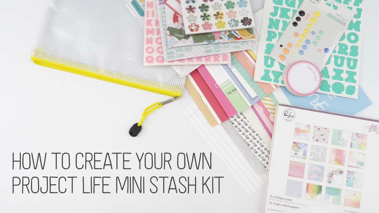 How to create your own Project Life Mini Stash Kit