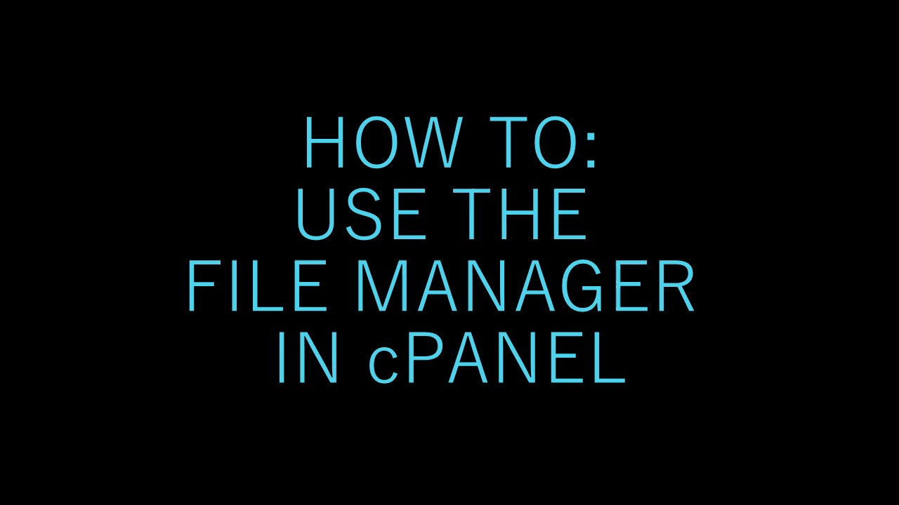 Miss Hosting - How to use File Manager cPanel