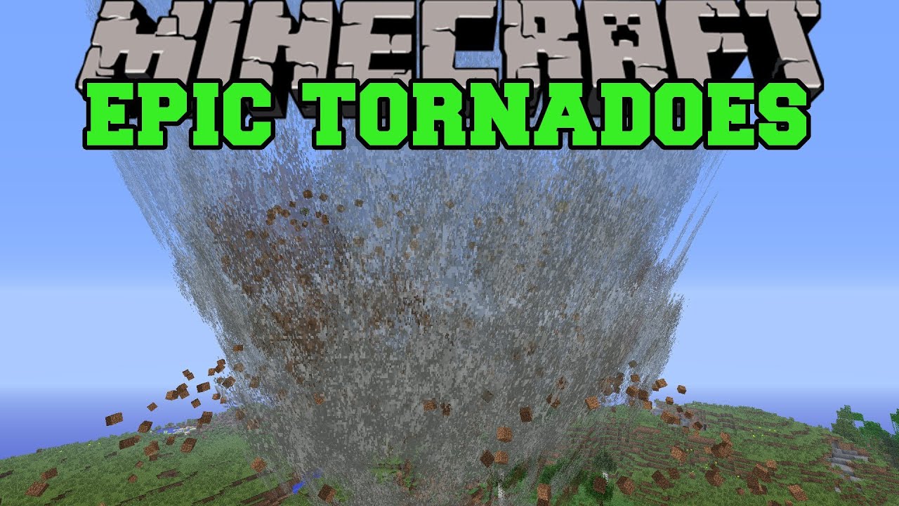 Minecraft: ЭПИЧЕСКИЙ МОД ТОРНАДО (ПРИЛИВНЫЕ ВОЛНЫ, ЛЕТАЮЩИЕ МОБЫ И ТОРНАДО) Витрина модов
