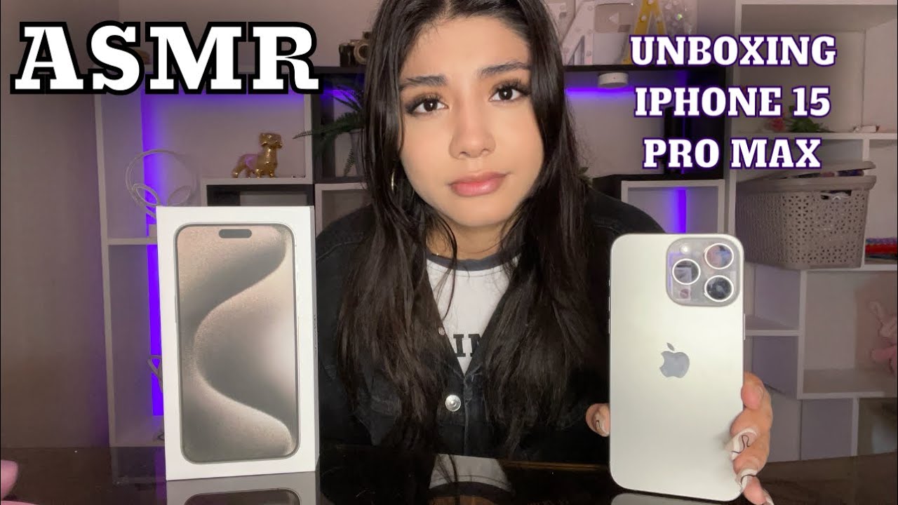 ASMR español / UNBOXING DEL IPHONE 15 PRO MAX / ASMR con IPHONE en español