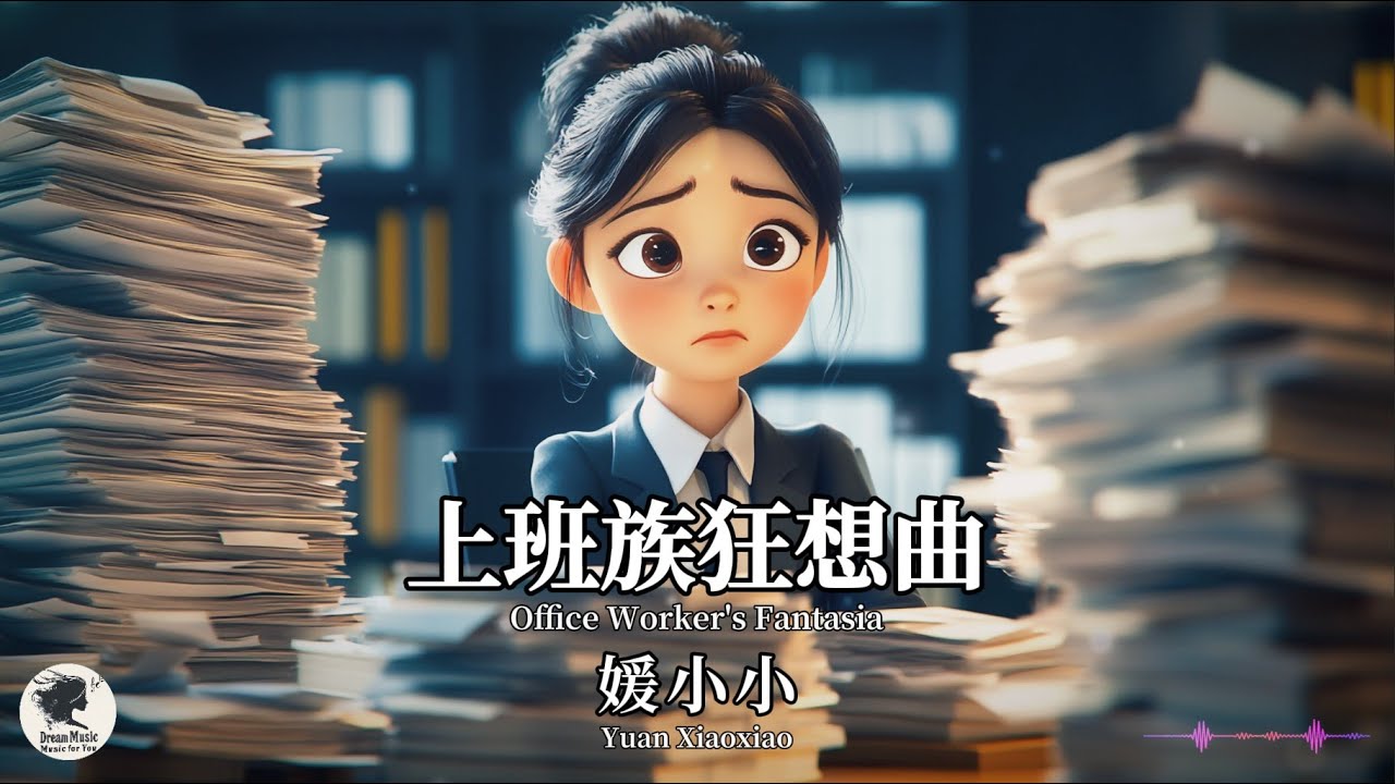 媛小小 Yuan Xiaoxiao - 上班族狂想曲【Pinyin + Eng Sub | 梦幻音乐 | 简体拼音英文动态字幕】