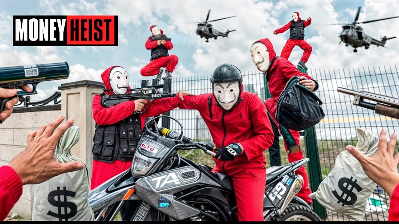 PARKOUR VS MONEY HEIST! 6 | POLICE: Final Chase, BAD GUYS Hold Advantage (BELLA CIAO REMIX) Epic POV