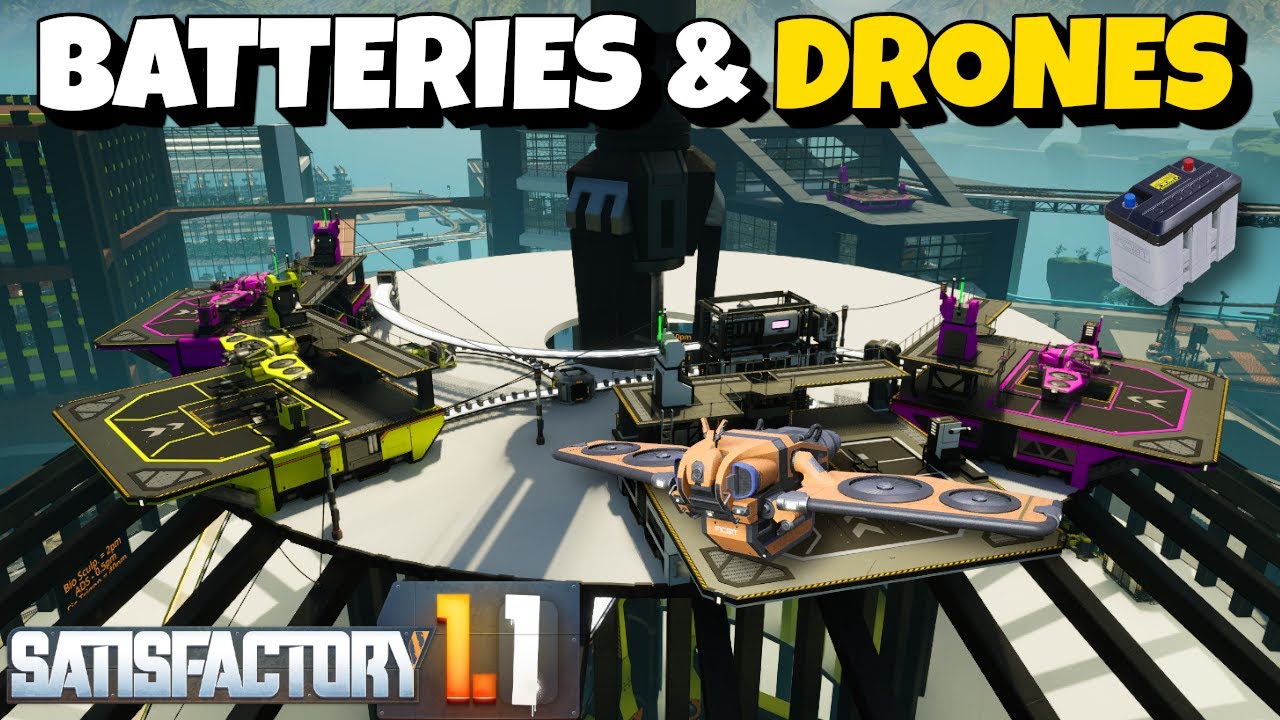 Drones Made EASY - Automated Item Transport in Satisfactory! - Beginner's Guide Ep. 24