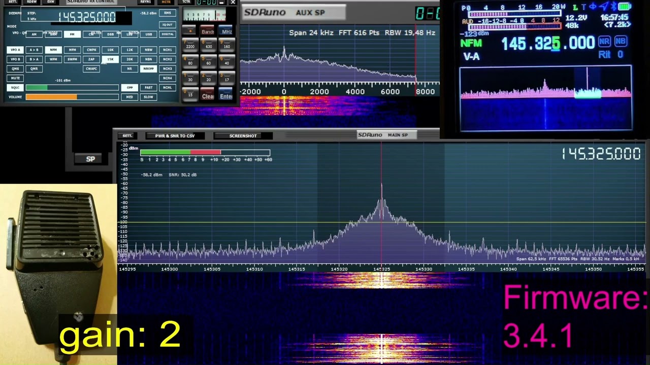 Q900 V4 NFM WFM firmware comparison