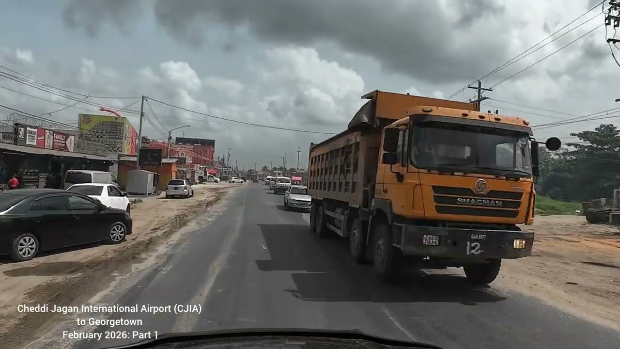 Guyana Vlog: Driving from Cheddi Jagan Airport to Georgetown 🇬🇾(Full Drive) February 2026 (Part 1)