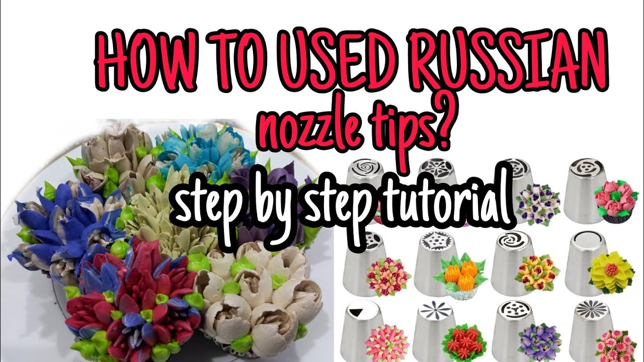HOW TO USE RUSSIAN TIP USING  WHIPPIT FROSTING.How to make rosette cupcake.step by step tutorial