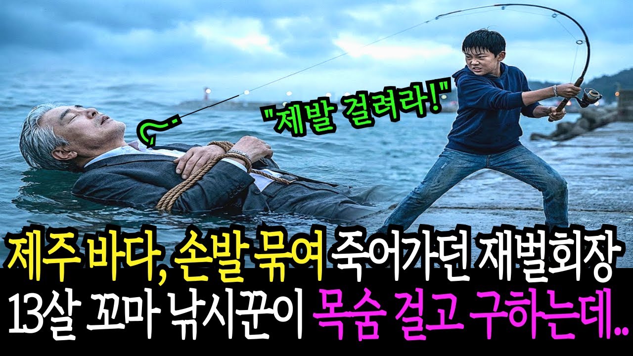제주 바다에 손발 묶이고 던져져 죽어가던 재벌회장, 13살 꼬마 낚시꾼이 낚시대로 건져서 살리는데..I시니어사연I오디오북I시니어오디오북I사연라디오I시니어인생사연I인생사연I감동사연I