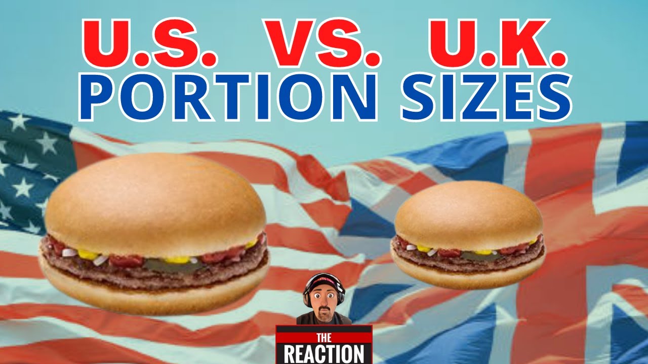 American Reacts to US vs UK Portion Size Differences (KFC, McDonald's, Burger King) | Food Wars