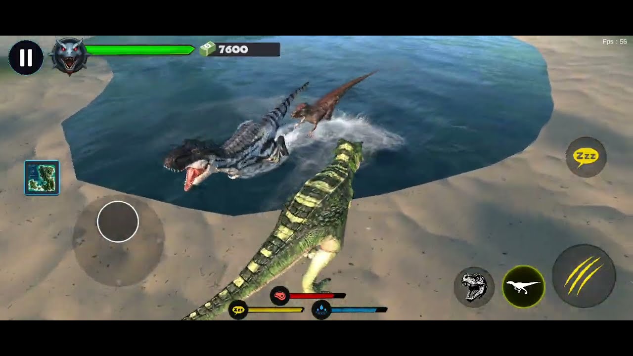 Jurassic Clash: Primal Dino Sim | T-Rex Team vs Baryonyx Team! 🦖🔥 | Watch Till End