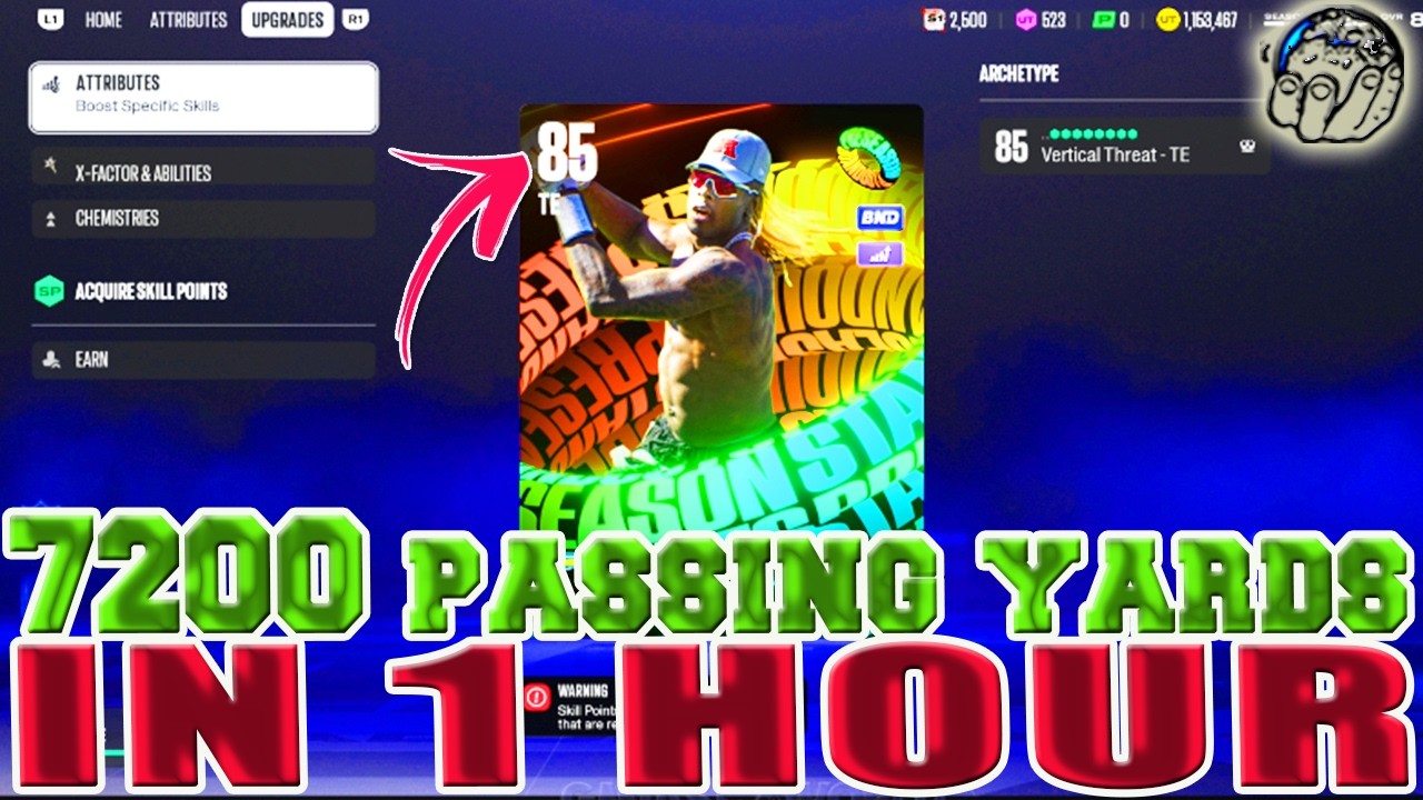 КАК ПОЛУЧИТЬ 7200 ЯРДОВ ПАСОМ ДЛЯ DAVID NJOKU ЗА 1 ЧАС! БЫСТРАЯ ПРОКАЧКА! [Madden 27 Ultimate Team]