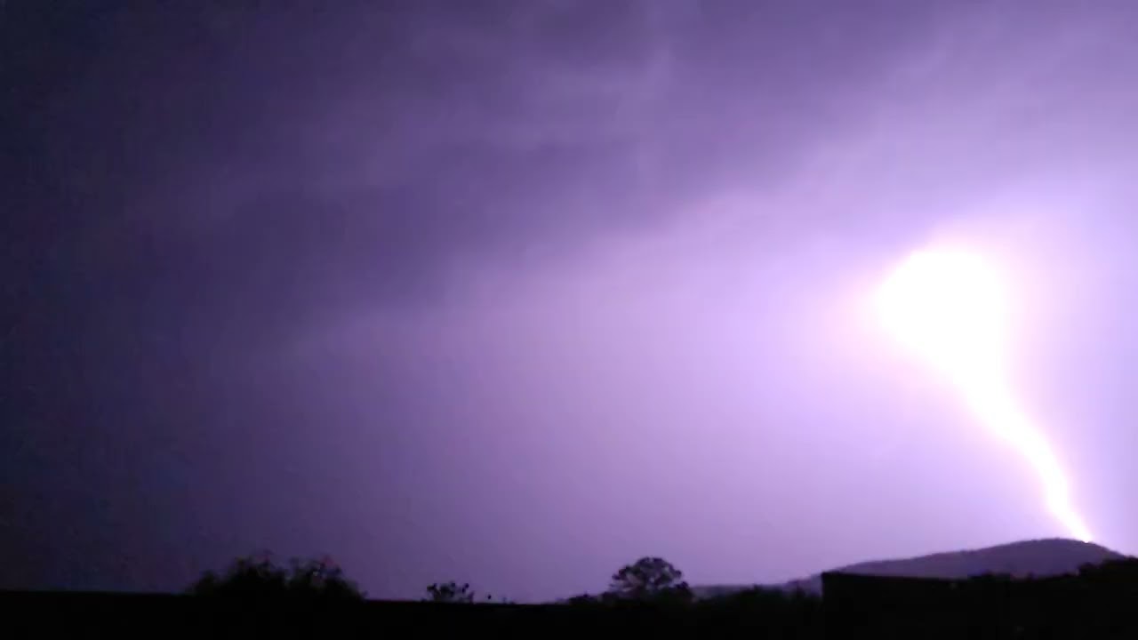 Thunderstorm in Michoacán México July 4, 2022