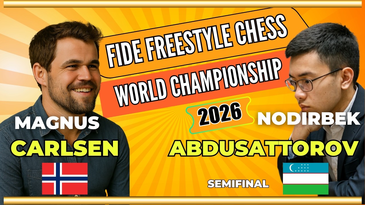 Magnus Carlsen vs Nodirbek Abdusattorov | FIDE Freestyle Chess World Championship | Semifinal | 2026