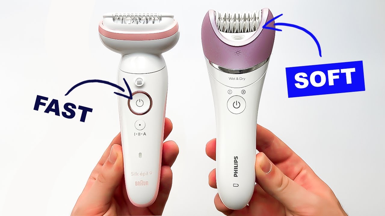 Braun Silk Epil 9 против Philips 8000