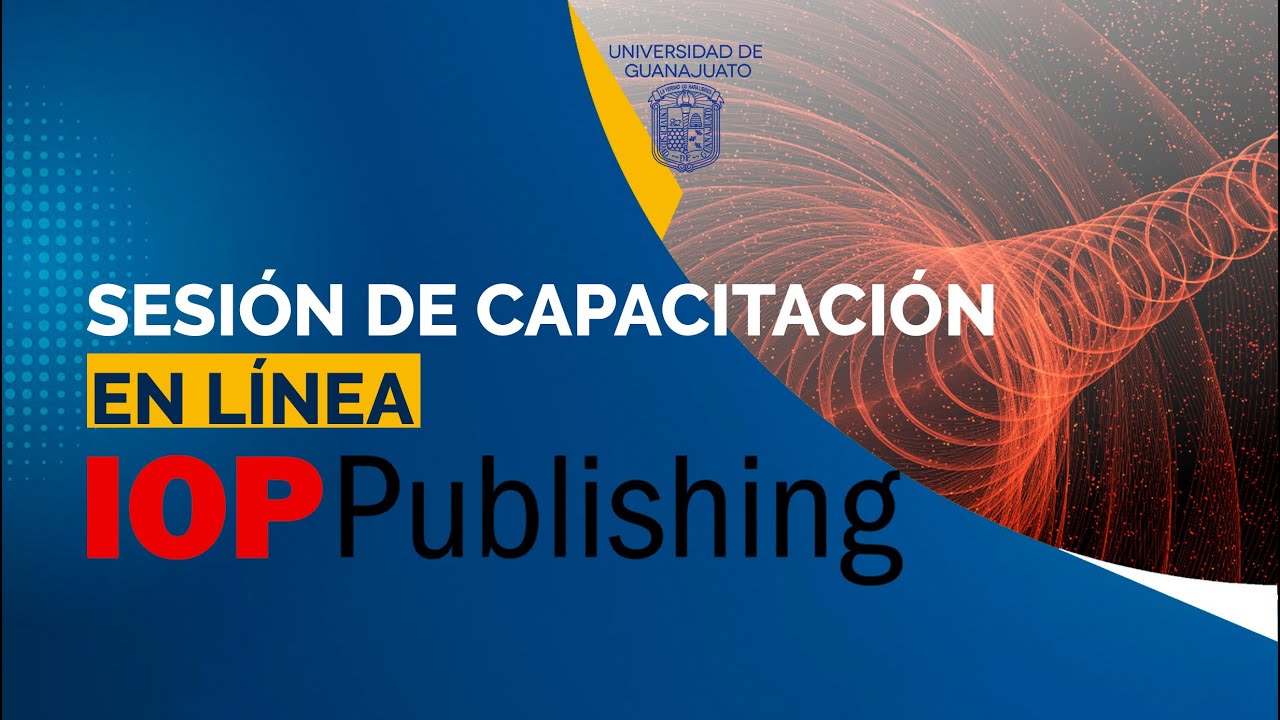 Sesión de capacitación en línea 'IOP science extra' (agosto-diciembre 2025)