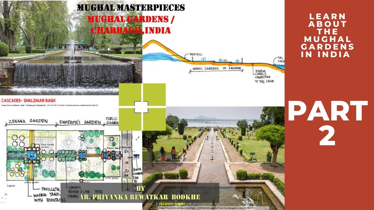 What is different in the Mughal gardens of Kashmir ?