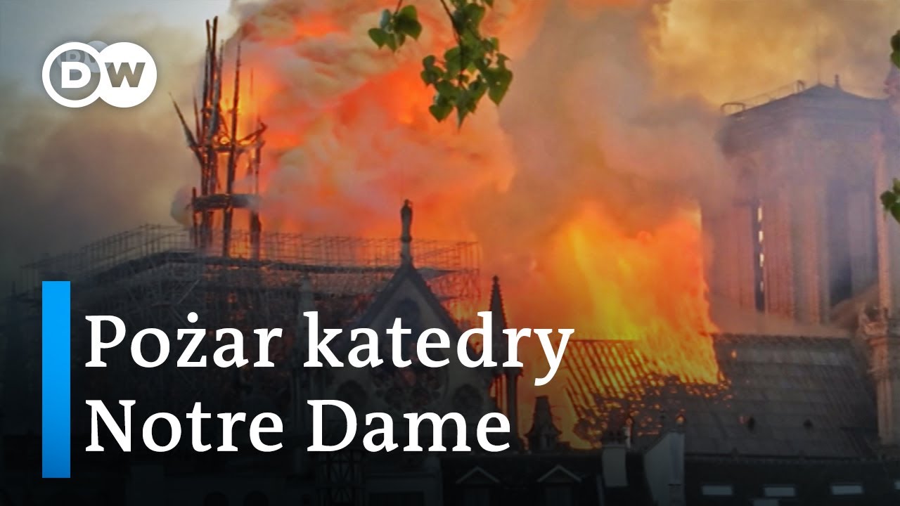 Pożar katedry Notre Dame. Przejmujące zdjęcia
