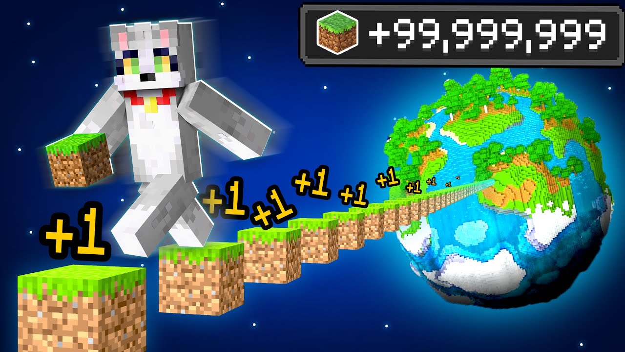Minecraft pero CAMINO 100,000,000 de BLOQUES 🤯🏃&zwj;♂️
