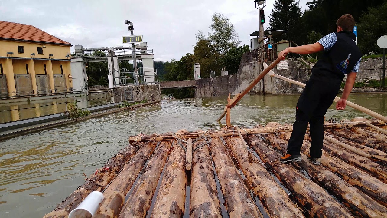 Die große Rutsche auf der Isar mit gut viel Wasser