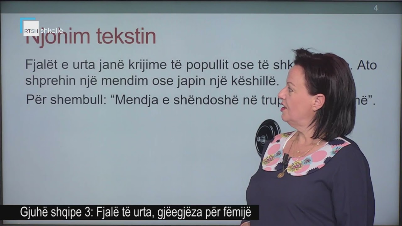Gjuhë shqipe 3 - Fjalë të urta, gjëegjëza për fëmijë