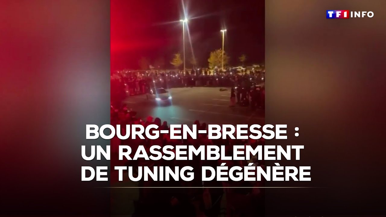 Un rassemblement de tuning a tourn&eacute; &agrave; l'affrontement avec la police｜TF1 INFO