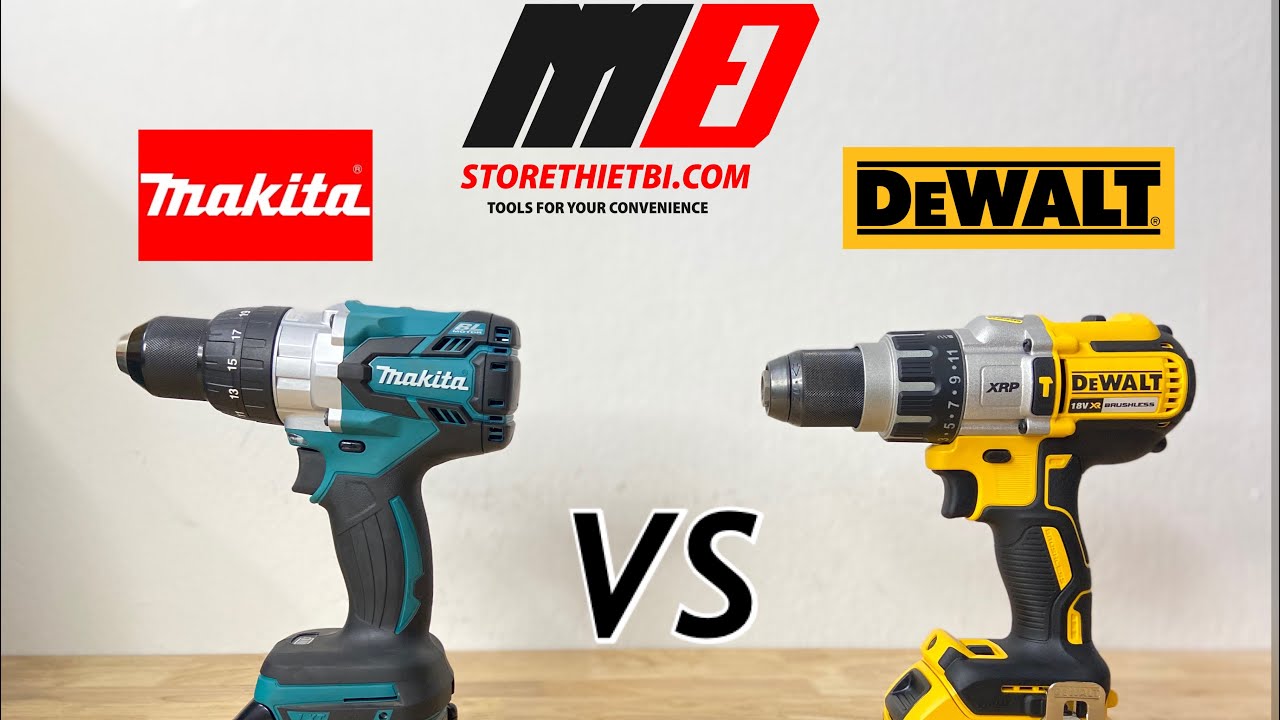 🛠 SO SÁNH DÒNG KHOAN BÚA MẠNH NHẤT TỪ 2 “ANH LỚN” MAKITA VÀ DEWALT, ĐÂU LÀ LỰA CHỌN CỦA BẠN?