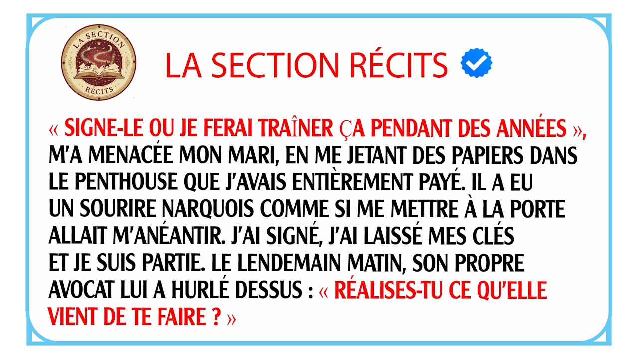 Mon mari a offert mon héritage à sa maîtresse alors j’ai préparé une vengeance juridique parfaite