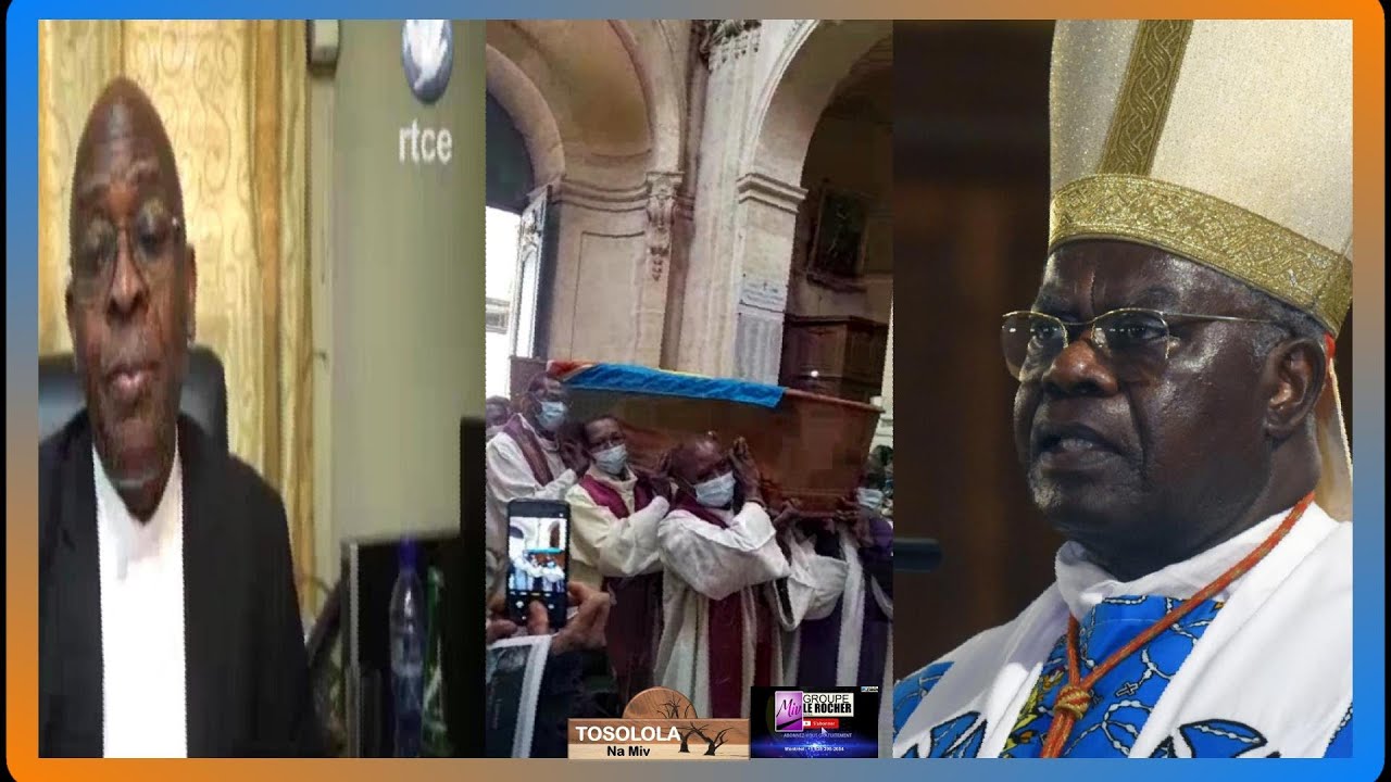 OBSÈQUES DU CARDINAL MONSENGWO ET HOMMAGES DU PROFESSEUR ABBÉ L. SANTEDI, RECTEUR DE L'UCC À LA RTCE