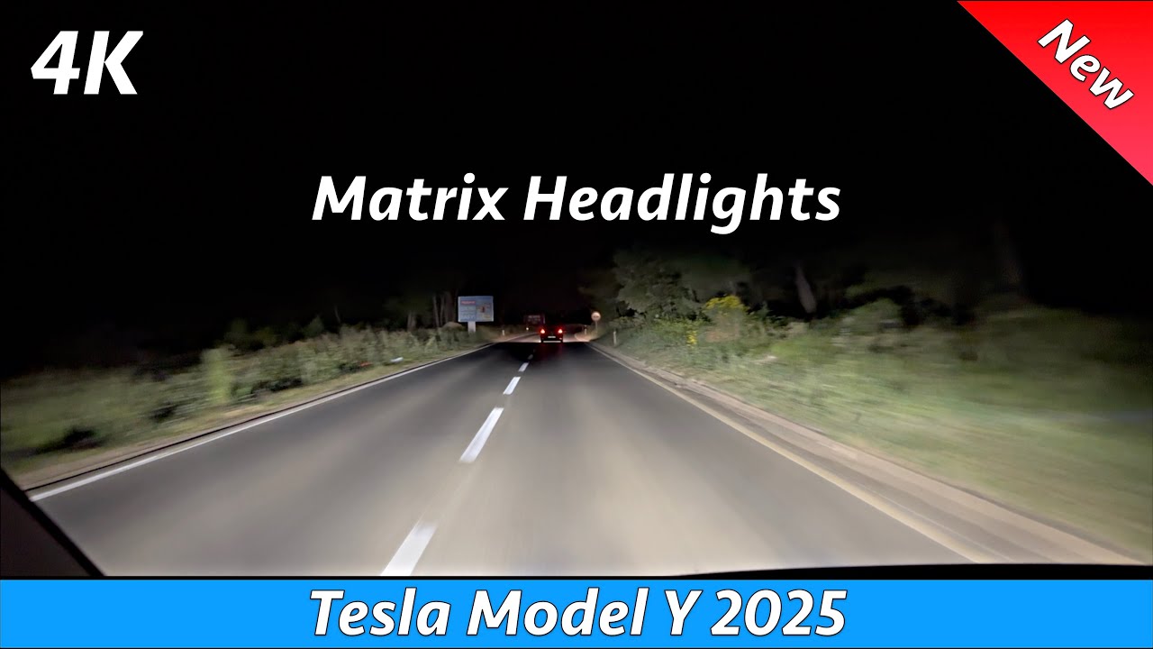 Tesla Model Y 2026: Matrix LED Headlights Performance