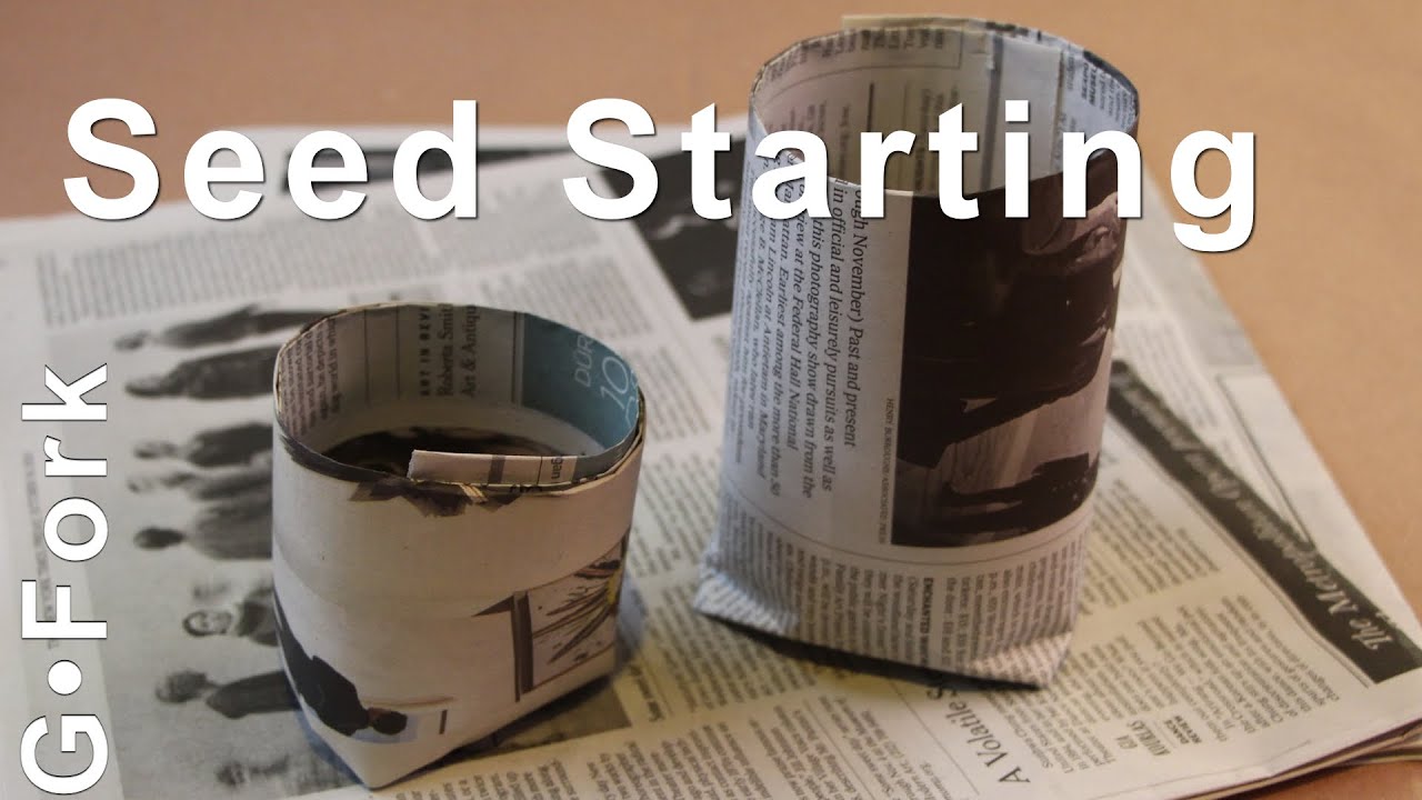 Seed Starting Paper Pots - DIY GardenFork
