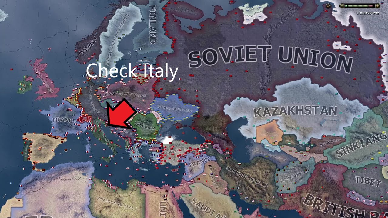 When alliance betrays each other - Hoi4 Timelapse