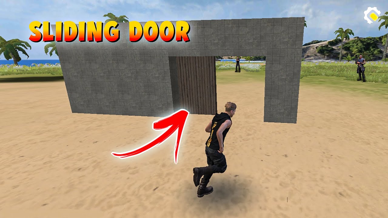 Make Sliding Door In Craftland | Free Fire