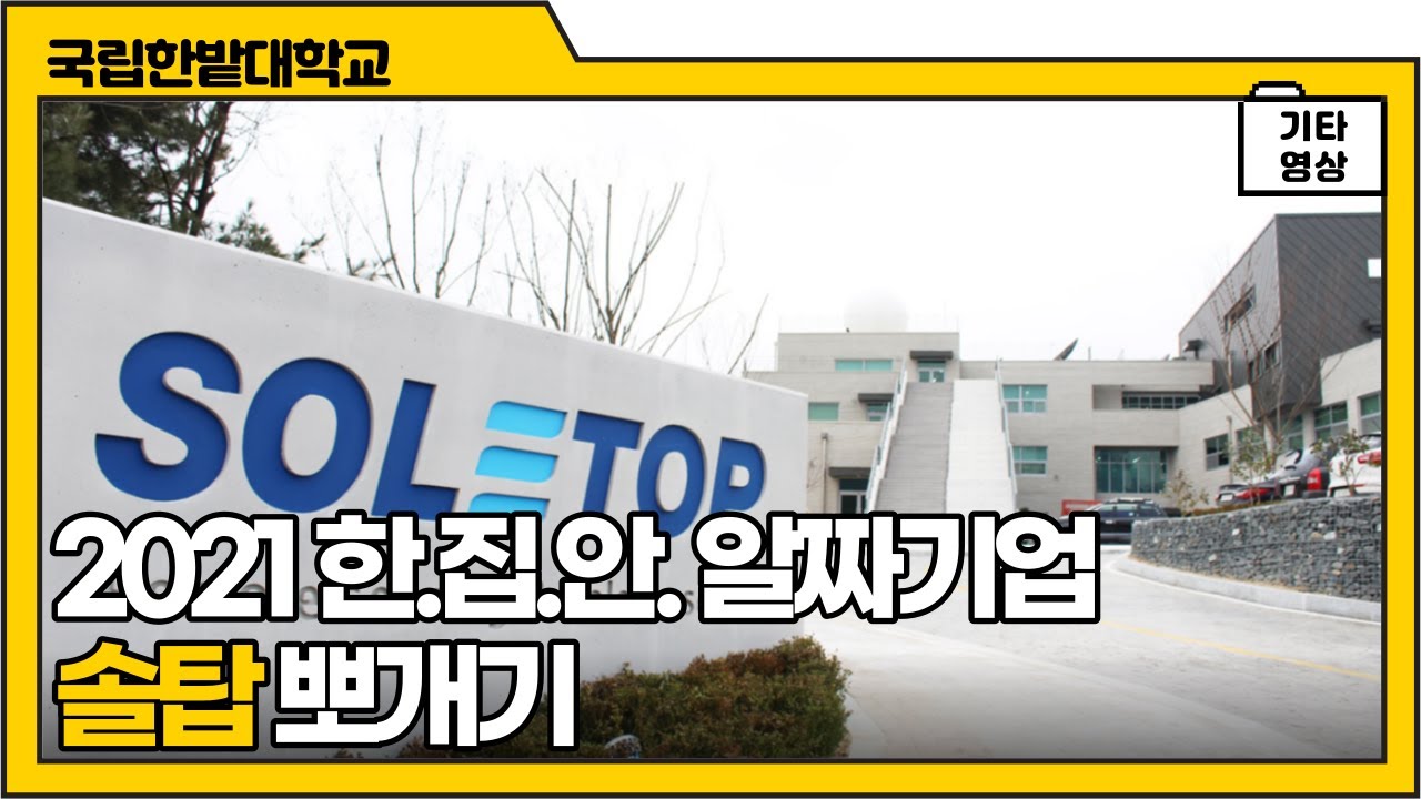 2021 한.집.안. 알짜기업 뽀개기 프로젝트-(주)솔탑
