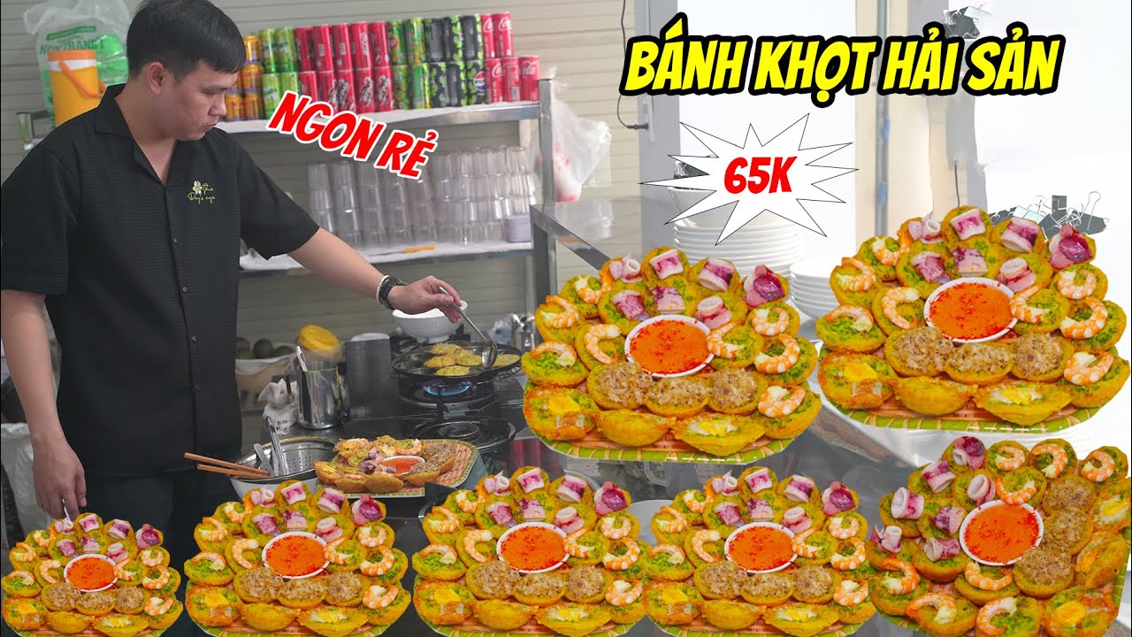 Ăn Bánh Khọt Hải Sản Siêu Ngon 65K Nhân Ngập Đầy Của Anh Chủ Chịu Chơi Nhất Sài Gòn