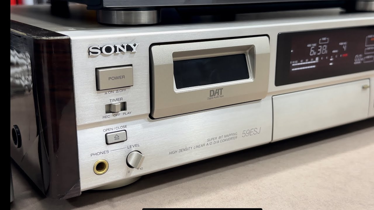 SONY DTC-59ESJ DIGITAL AUDIO TAPE DECK DAT PLAYER Maintenance Repair Restoration Applied test
