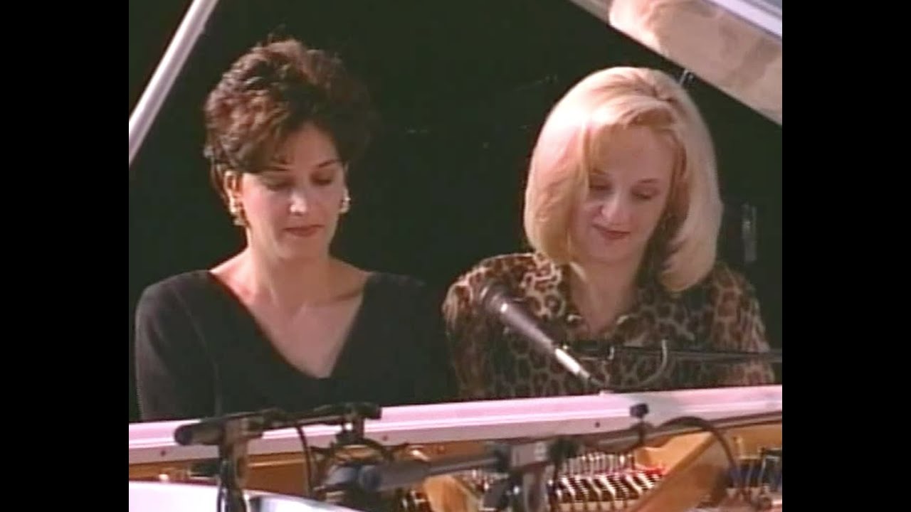 The Hayes Sisters, Janet & Sharon Piano Duet He's My King Pianorama A Command Performance VHS 1999