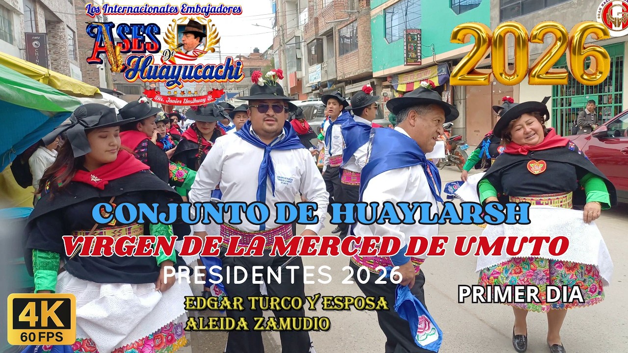 VIRGEN DE LA MERCED DE UMUTO CON LOS ASES DE HUAYUCACHI 2026 primer dia