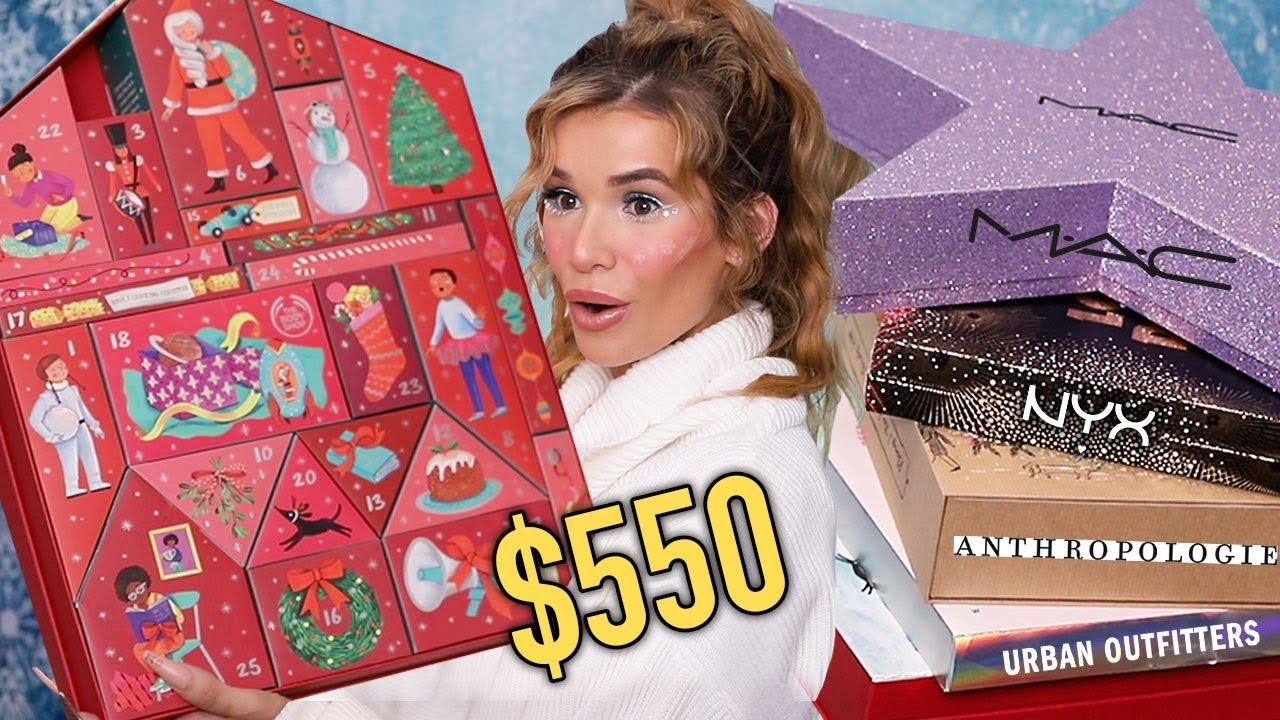 I SPENT $550 on BEAUTY ADVENT CALENDARS! ...was it worth it?